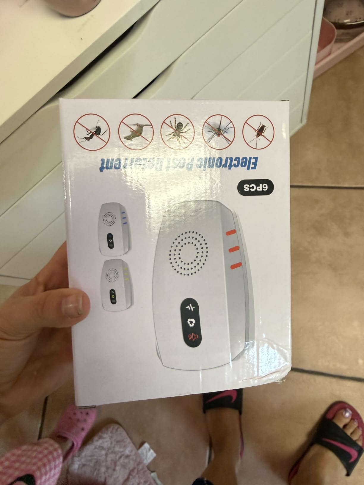 2026 Upgraded Ultrasonic Indoor Pest Repeller, 3-Mode Mouse Traps, 6 Pack customer photo 2