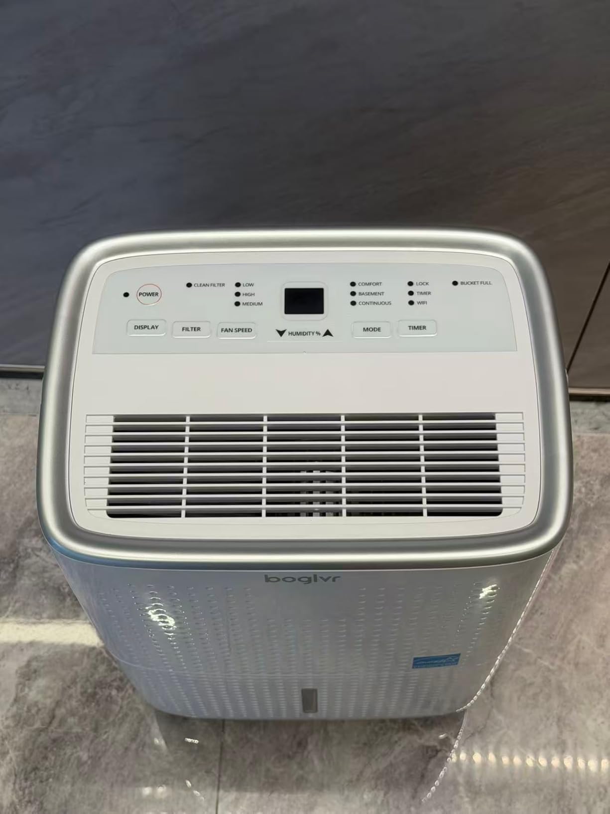 6000 Sq.Ft. Energy Star Dehumidifier for Basement, Max 100Pint/Day Smart WiFi Dehumidifier with Drain Hose, Voice & APP Control, Adjustable Humidistat for Home, Bedroom, Bathroom, Garage, RV(White) customer photo 2