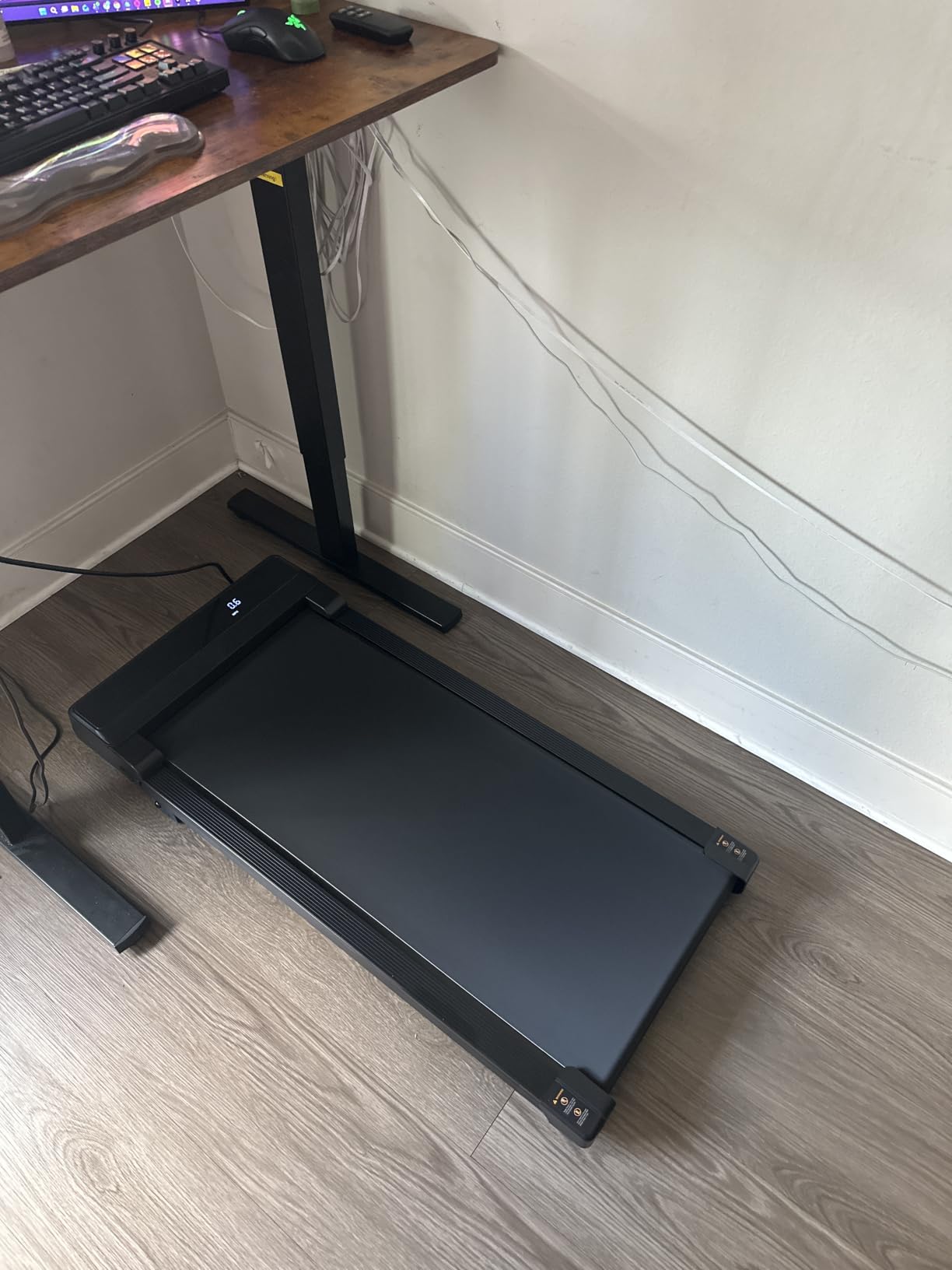 Walking Pad Treadmill with 5% Incline - Under Desk Running Machine Mat Pads for Home Office Portable Small Compact Quiet Flat Indoor Magnetic Lightweight Electric Treadmills Remote Control 4MPH customer photo 1