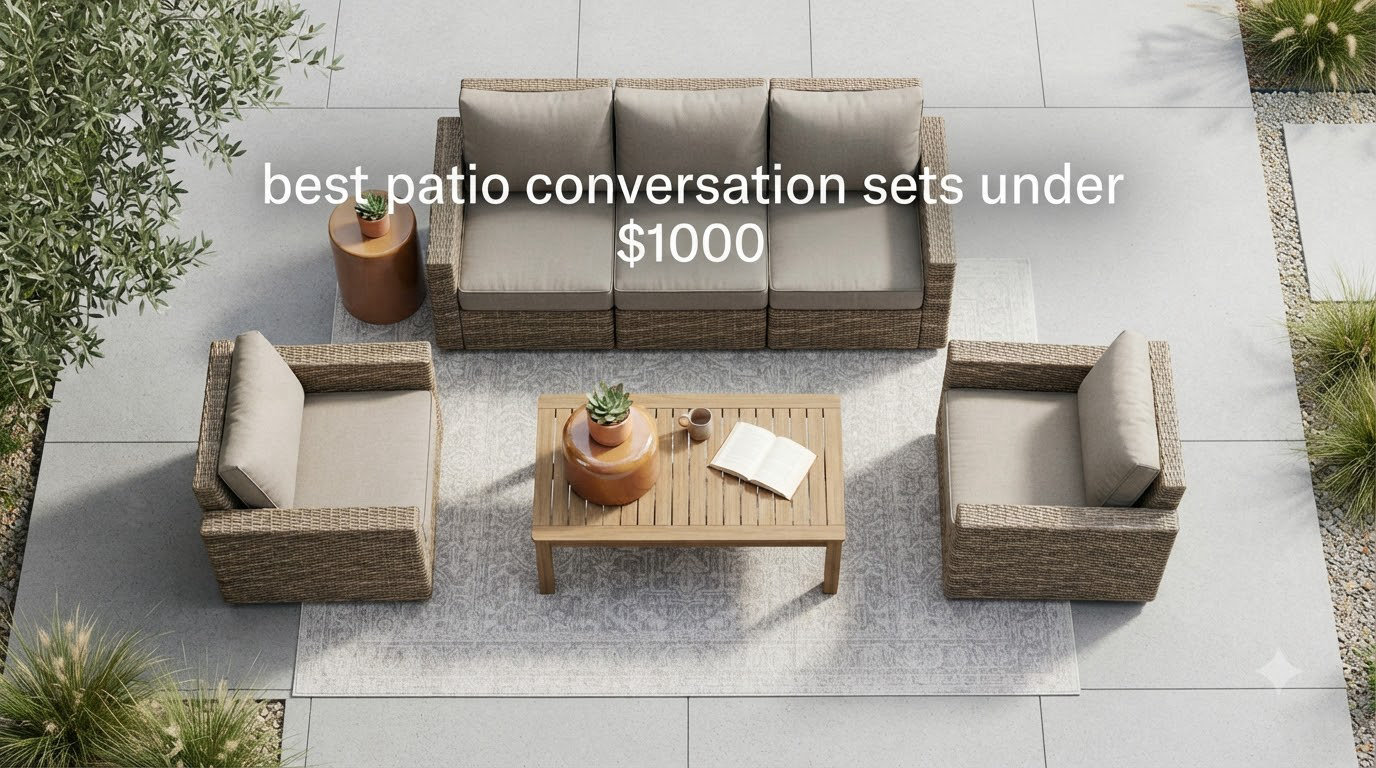 best patio conversation sets under $1000
