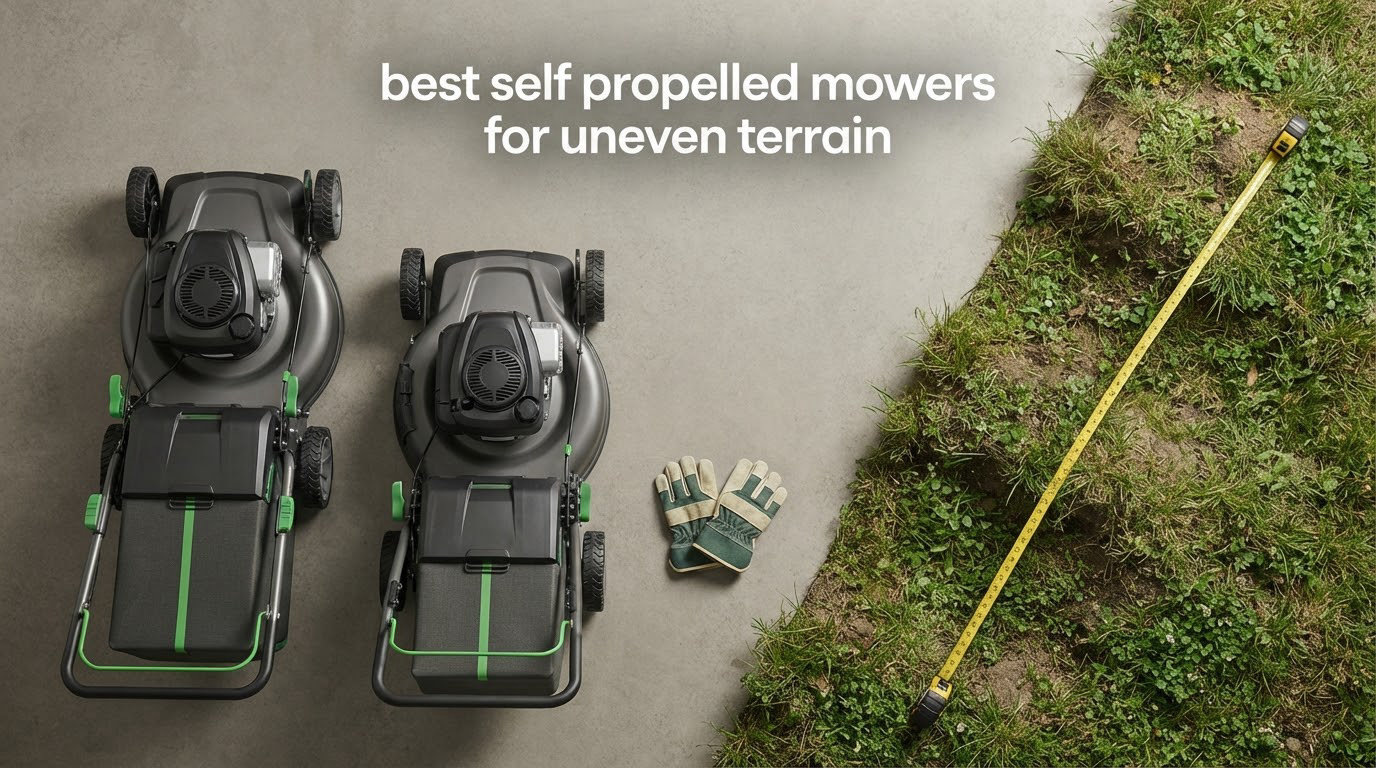 best self propelled mowers for uneven terrain