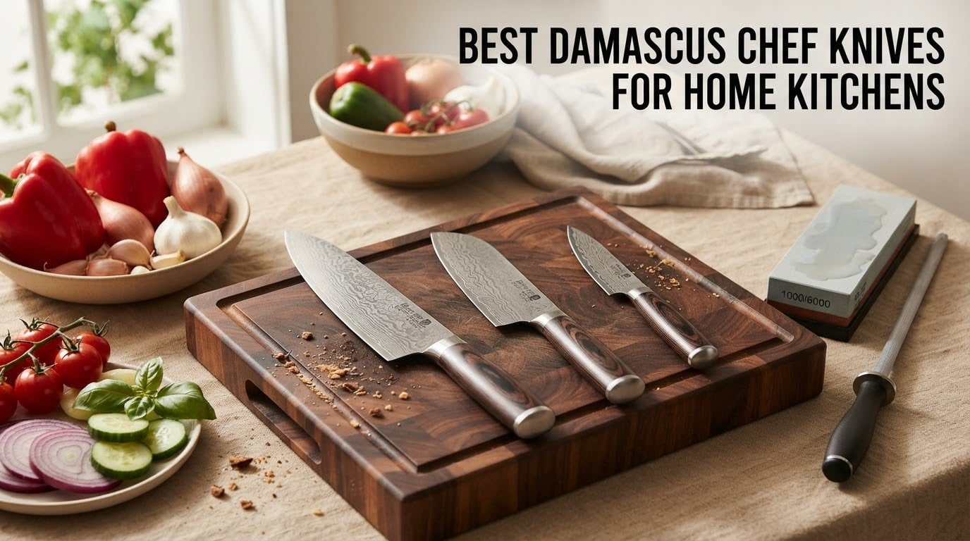 best damascus chef knives for home kitchens