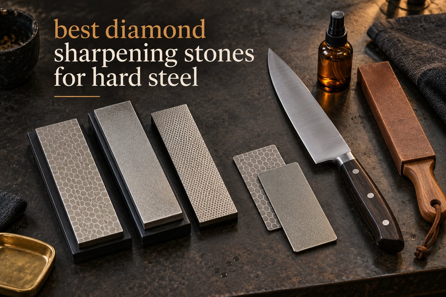 best diamond sharpening stones for hard steel