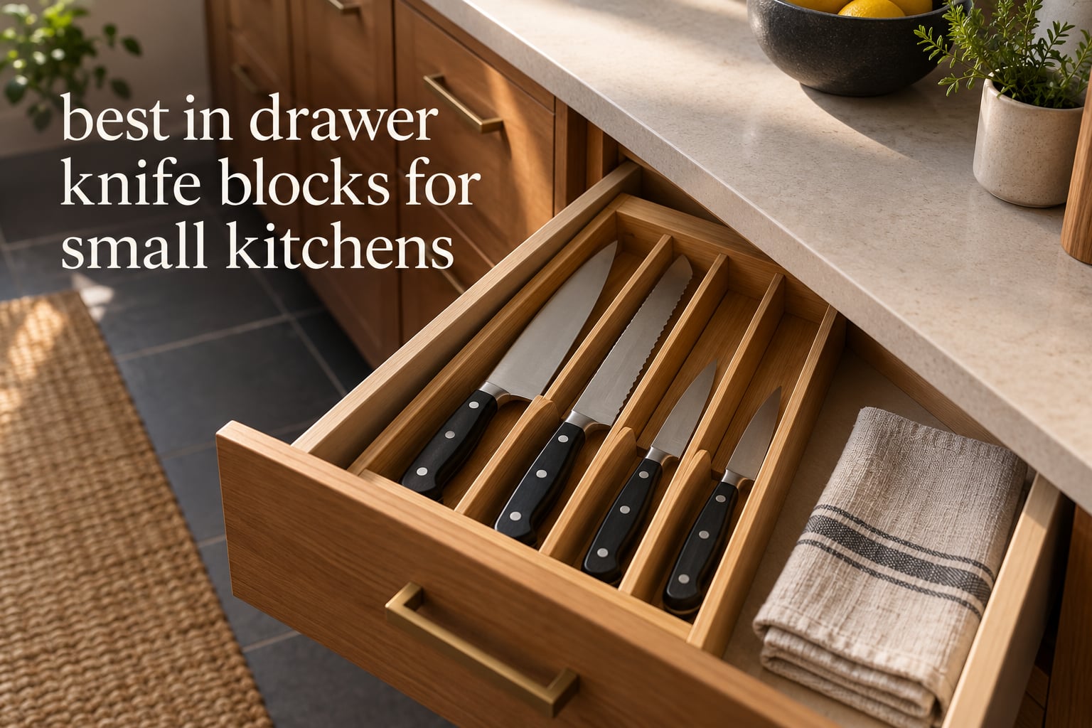best in drawer knife blocks for small kitchens