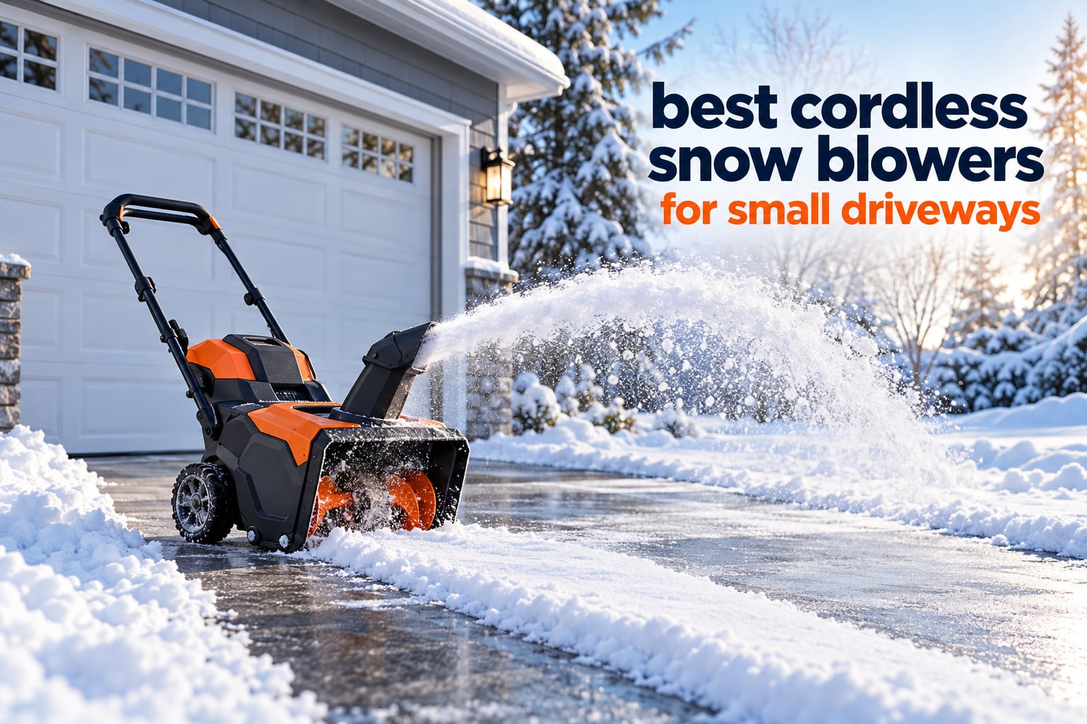 best cordless snow blowers for small driveways