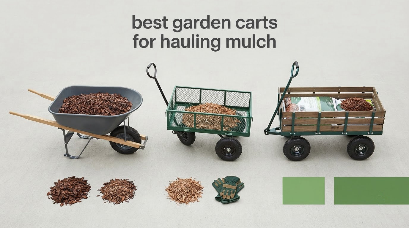 best garden carts for hauling mulch