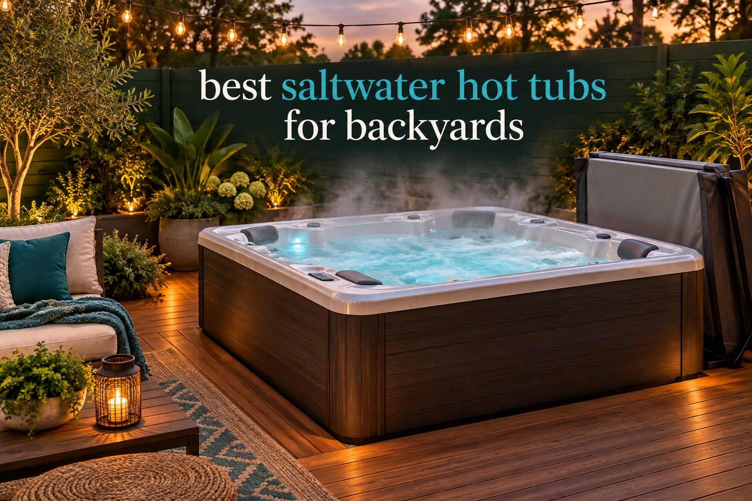 best saltwater hot tubs for backyards