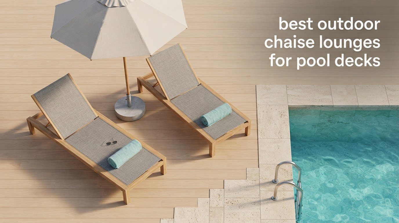 best outdoor chaise lounges for pool decks