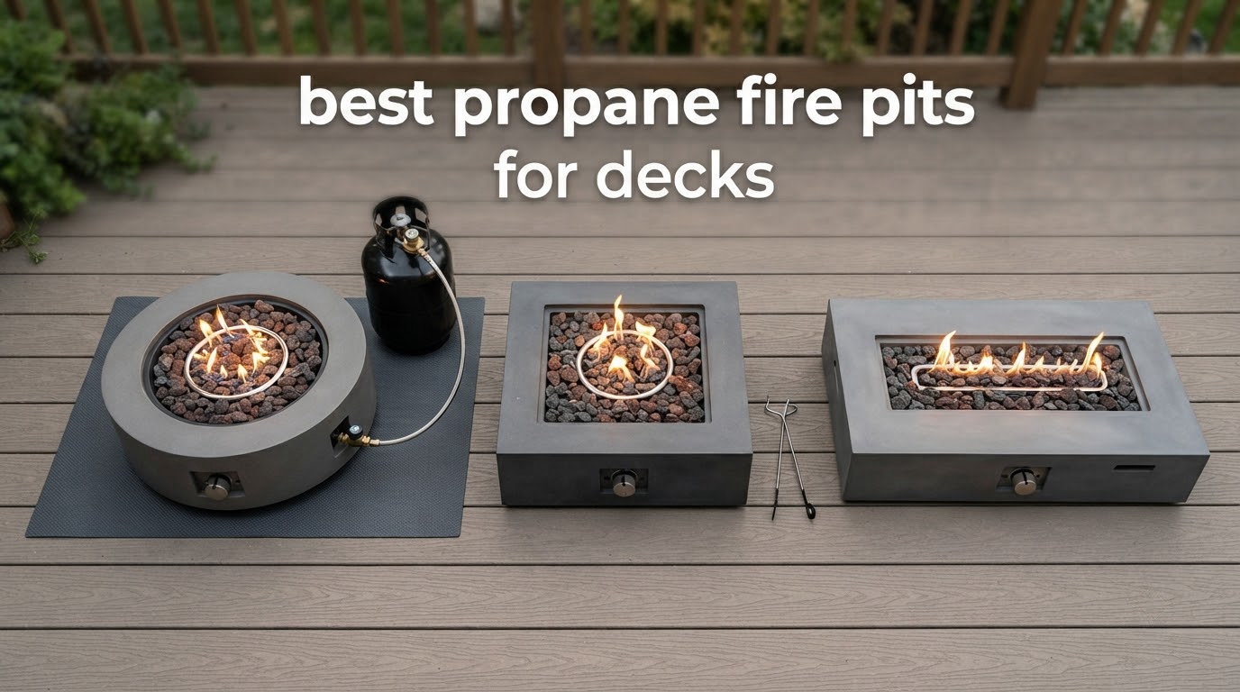 best propane fire pits for decks